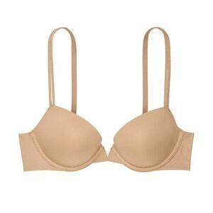 Victoria's Secret Sexy Illusions‎ Lightly Limed Demi Bra 32DD Sweet Nougat Nude
